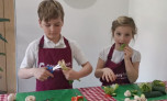 Children preparing food